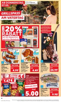 Steak im Kaufland Prospekt "KNÜLLER" mit 63 Seiten (Rostock)