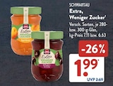 Extra, Weniger Zucker Angebote von Schwartau bei ALDI SÜD Ansbach für 1,99 €