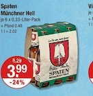 Münchner Hell von Spaten im aktuellen V-Markt Prospekt für 3,99 €