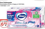 Toilettenpapier im Angebot bei GLOBUS in Erfurt Toilettenpapier Angebote von Zewa bei GLOBUS Erfurt für 6,99 €