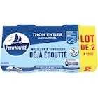 Thon entier Déjà égoutté "Lot de 2" - PETIT NAVIRE - Carrefour Thon entier Déjà égoutté "Lot de 2" - PETIT NAVIRE à 3,98 € dans le catalogue Carrefour