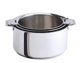 Série de 3 casseroles amovibles + Poignée Mutine Evolution 2.0 - CRISTEL en promo chez Culinarion Antony à 219,90 €