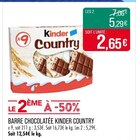 Barre chocolatée - KINDER COUNTRY en promo chez Supermarchés Match Metz à 5,29 €