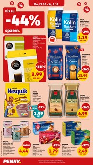 Nescafe im aktuellen Penny Prospekt (Magdeburg) Nescafe im Penny Prospekt "Wer gĂĽnstig will, muss Penny." mit 45 Seiten (Magdeburg)
