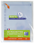 50 pochettes perforées quick'in a4 - OXFORD en promo chez Intermarché 50 pochettes perforées quick'in a4 - OXFORD dans le catalogue Intermarché