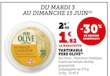 Tartinable - Père Olive - U Express à Bastia Tartinable - Père Olive en promo chez U Express Bastia à 1,82 €