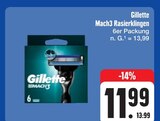 Mach3 Rasierklingen Angebote von Gillette bei E center Nürnberg für 11,99 €