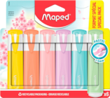 6 SURLIGNEURS PASTEL MAPED - MAPED en promo chez Auchan Hypermarché 6 SURLIGNEURS PASTEL MAPED - MAPED dans le catalogue Auchan Hypermarché