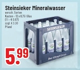 Mineralwasser im Angebot bei Trinkgut in Braunschweig Mineralwasser Angebote von Steinsieker bei Trinkgut Braunschweig für 5,99 €