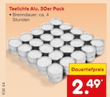 Teelichte Alu im Angebot bei Netto Marken-Discount in Saarlouis Teelichte Alu Angebote bei Netto Marken-Discount Saarlouis für 2,49 €