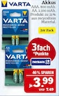 Akkus Angebote von Varta bei Marktkauf Schwabach für 3,99 €