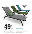 Bain de soleil - E.Leclerc à Mérignac Bain de soleil en promo chez E.Leclerc Mérignac à 49,90 €