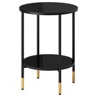 Beistelltisch schwarz/Glas schwarz Angebote von ÄSPERÖD bei IKEA Bremerhaven für 49,99 €