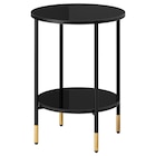 Beistelltisch schwarz/Glas schwarz Angebote von ÄSPERÖD bei IKEA Mühlhausen für 49,99 €