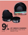 Lot 3 moules à charnières en promo chez E.Leclerc Brest à 9,90 €