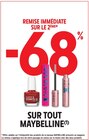 -68% de remise immédiate sur le 2ème sur tout maybelline - MAYBELLINE en promo chez Intermarché La Rochelle