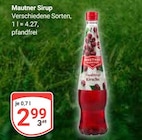Mautner Sirup im Angebot bei GLOBUS in Bad Kreuznach Mautner Sirup Angebote bei GLOBUS Bad Kreuznach für 2,99 €