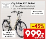 City E-Bike Z517 28 Zoll Angebote von Zündapp bei Netto Marken-Discount Pforzheim für 999,00 €