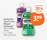 Total Care Mundspülung von Listerine im aktuellen tegut Prospekt für 3,99 €