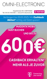 Aktueller Omni-Electronic Elektromarkt Prospekt in Ratzeburg und Umgebung, "Verlängert bis zum 03.03.2025: Mit Cashback Aktion richtig viel Geld sparen!" mit 8 Seiten, 02.01.2025 - 31.01.2025