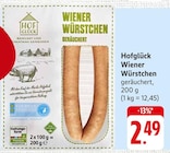 Wiener Würstchen Angebote von Hofglück bei EDEKA Stuttgart für 2,49 €