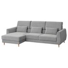 Aktuelles 3er-Sofa mit Récamiere links/Tallmyra weiß/schwarz mit Récamiere links/Tallmyra weiß/schwarz Angebot bei IKEA in Duisburg ab 899,00 €