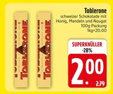 Toblerone im EDEKA Prospekt Toblerone von Toblerone im aktuellen EDEKA Prospekt für 2,00 €