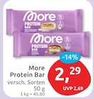 Protein Bar von More für 2,29 € bei budni im Angebot Protein Bar von More im aktuellen budni Prospekt