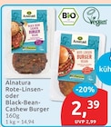 Rote-Linsen Burger von Alnatura im aktuellen budni Prospekt