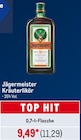 Kräuterlikör Angebote von Jägermeister bei Metro Ravensburg für 11,29 €