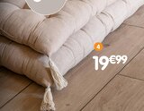Futon effet lin en promo chez B&M Tours à 19,99 €