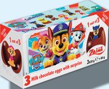 Pack 3 Œufs Surprises Pat' Patrouille - Zaini à 1,29 € dans le catalogue Netto