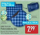 Picknickdecke XXL Angebote von HOME CREATION bei ALDI Nord Neumünster für 7,99 €