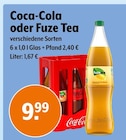 Coca-Cola oder Fuze Tea Angebote von Coca-Cola bei Trink und Spare Oberhausen für 9,99 €