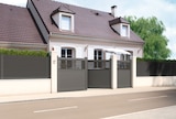 Portail aluminium battant "vento" - Brico Dépôt à Asnières-sur-Seine Portail aluminium battant "vento" en promo chez Brico Dépôt Asnières-sur-Seine à 799,00 €