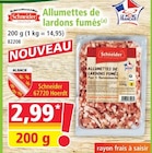 Norma Strasbourg - Promo Allumettes de lardons fumés Promo Allumettes de lardons fumés à 2,99 € dans le catalogue Norma à Strasbourg
