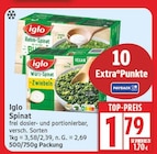 Rahm-Spinat von Iglo für 1,79 € bei EDEKA im Angebot Rahm-Spinat von Iglo im aktuellen EDEKA Prospekt