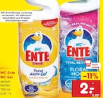 Total Aktiv Gel Citrus von WC-Ente für 2,00 € bei Netto Marken-Discount im Angebot Total Aktiv Gel Citrus von WC-Ente im aktuellen Netto Marken-Discount Prospekt