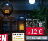 Woolworth Renningen - Solar Laterne Angebot im Prospekt Solar Laterne bei Woolworth im Renningen Prospekt für 12,00 €