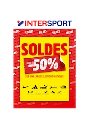 Catalogue Magasins de Sport Intersport en cours à Aulnois-sous-Laon et alentours, "SOLDES", 1 page, 25/06/2025 - 22/07/2025