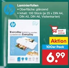 Laminierfolien im Netto Marken-Discount Prospekt Laminierfolien von HP im aktuellen Netto Marken-Discount Prospekt für 6,99 €