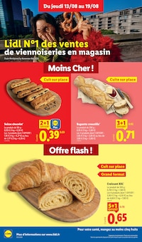 Promotion Croissant dans le prospectus Lidl, valable du 13/08/2026 au 19/08/2026 Promo Croissant dans le catalogue Lidl du moment à la page 10