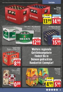 Bier im E center Prospekt "Aktuelle Angebote" mit 24 Seiten (Ratingen)