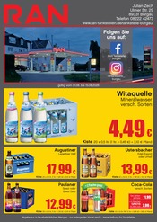 RAN Tankstellen Prospekt der aktuellen Woche mit 2 Seiten, gültig von 01.08.2026 bis 15.08.2026, in Burgau und Umgebung Aktueller RAN Tankstellen Prospekt in Burgau und Umgebung, "RAN" mit 2 Seiten, 01.08.2026 - 15.08.2026