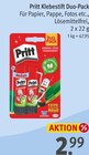 Pritt Klebestift Duo-Pack von Pritt für 2,99 € bei Rossmann im Angebot Pritt Klebestift Duo-Pack von Pritt im aktuellen Rossmann Prospekt