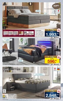 Boxspringbett im Möbel Inhofer Prospekt "95 JAHRE JUBILÄUM" mit 12 Seiten (München)