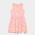 Robe patineuse sans manches coton rose fille - La Halle Robe patineuse sans manches coton rose fille à 4,99 € dans le catalogue La Halle