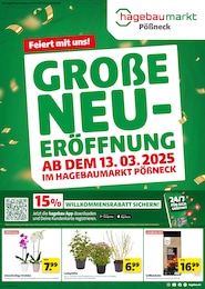 Hagebaumarkt Prospekt für Oettersdorf: "GROßE NEUERÖFFNUNG", 2 Seiten, 13.03.2025 - 22.03.2025