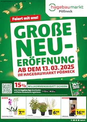 Aktueller Hagebaumarkt Baumarkt Prospekt in Harth-Pöllnitz und Umgebung, "GROßE NEUERÖFFNUNG" mit 2 Seiten, 13.03.2025 - 22.03.2025