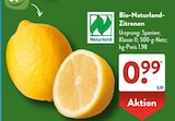 Aktuelles Bio-Naturland-Zitronen Angebot bei ALDI SÜD in Nürnberg ab 0,99 €